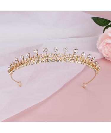 Hapdoo Elegant Princess Crown - Lightweight Small Tiara for Women, Girls - Prom Queen, Birthday, Wedding, Bachelorette Party Tiara - Buy Online on GoSupps.com