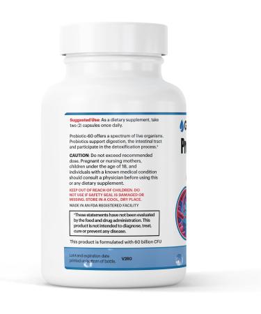 GenuinePurity - Probiotic Supplement 60 Billion CFU - Multi-Strain Probiotics with MAKTREK Bi-Pass Technology -Supports Digestive Balance Gut Health & Daily Wellness - Buy Online on GoSupps.com