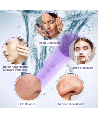 Rechargeable Silicone Face Scrubber | Gentle Facial Cleaning Brush for Deep Cleansing & Exfoliating | All Skin Types - Shop Now - Buy Online on GoSupps.com