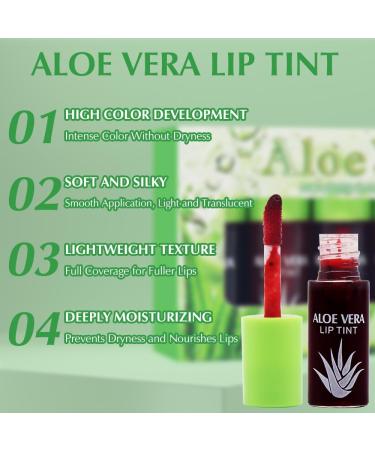 6 Colors Lip Tint Lip Stain Set Mini Liquid Lipstick Long Lasting Moisturizing Lip Gloss Non-Sticky Waterproof Non-Sticky Lip Tint - Buy Online on GoSupps.com