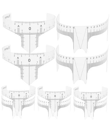 Ipetboom 10pcs Eyebrow Design Ruler Eyebrow Ruler Tool Nose Bridge Measuring Ruler Cosmetic Auxiliary Tool