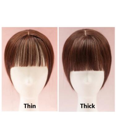 Remeehi 35cm Seamless Synthetic Hair Toupee for Hair Loss | Clip-in Hair Topper with Flat Bangs - International Shipping Available - Buy Online on GoSupps.com