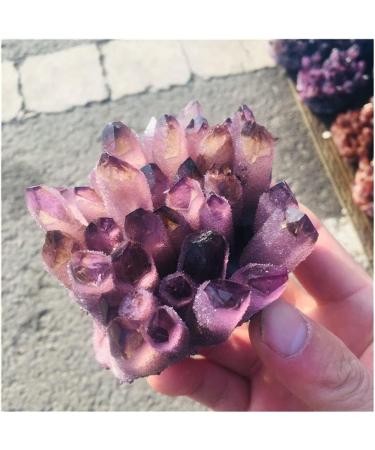 Natural Crystal Cluster Amethyst Purple Quartz Stone Raw Crystal Home Decor Crafts 300-400g - Buy Online on GoSupps.com