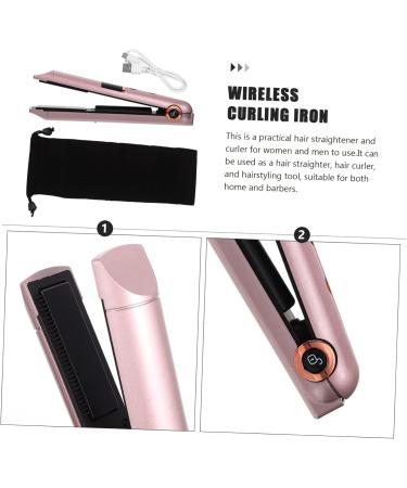 OHPHCALL 2pcs Curling Iron Pro Tools Portable Hair Straightener Travel Hair Straightener Golden Abs 21X4X3.5CMx2pcs Rose Goldx2pcs - Buy Online on GoSupps.com
