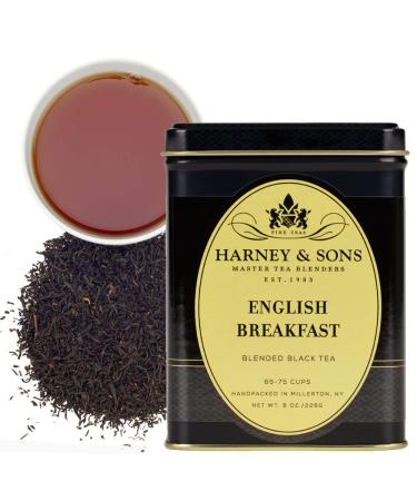 Harney & Sons English Breakfast, Loose Leaf Black Tea, 8 Ounce (Pack of 1) (packaging may vary)