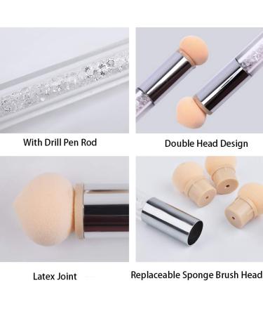 SILPECWEE UV Gel Nail Gradient Sponges Pen With 16 Replaceable Heads - Ombre Brush for Acrylic Manicure DIY - NO3 - Buy Online on GoSupps.com