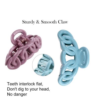 Canitor Hair Clips 8 PCS - Non-slip Medium Banana Clips for Thick Hair - Stylish French Design Barrettes for Women - Buy Online on GoSupps.com