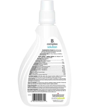 Prairie Naturals Liquid B Complex Solution - 500ml - Buy Online on GoSupps.com
