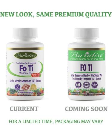 Paradise Herbs Fo Ti - 60 Vegetarian Capsules for Vitality & Wellness - Buy Online on GoSupps.com