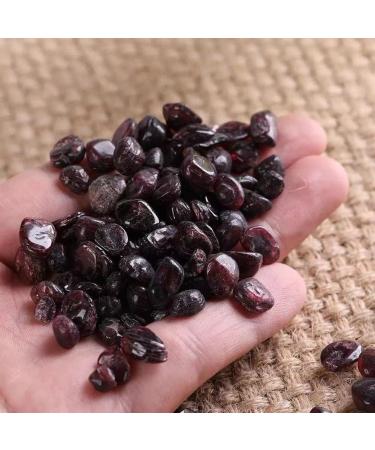 Natural Crystals and Stones 100g 7mm-9mm Natural Red Garnet Quartz Stone Gravel Ornaments for Gift for Decoration kaixun - Buy Online on GoSupps.com