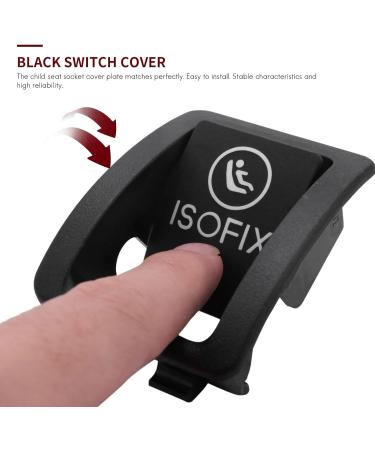 Jvareaty ISOFIX Car Seat Switch Cover for W205 C300 C350 C200 C180 (2015-2016) - Black | Premium Quality Auto Accessories - Buy Online on GoSupps.com