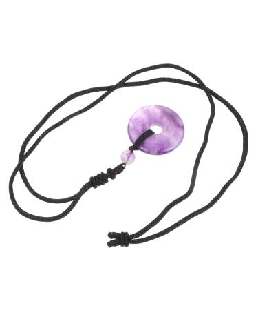 Clispeed 2st necklace with safety buckle amethyst necklace for women necklace for men trailer for men for men necklace made of crystal coins.