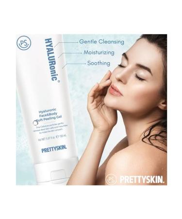 Buy PS.PRETTYSKIN Hyaluronic Exfoliating Scrub Gel - 5.07fl.oz (150ml) with Green Tea & Moisturizing Benefits | International Shipping - Buy Online on GoSupps.com