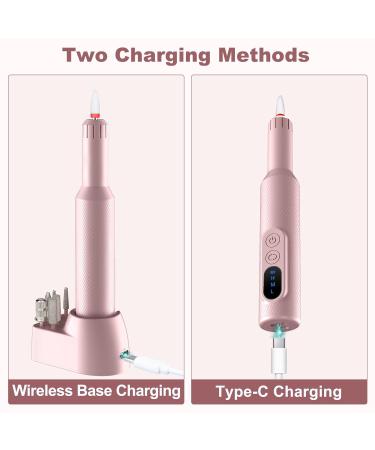 Buy Urbuti Cordless Electric Nail Drill - Portable Rechargeable Nail File for Acrylic & Gel Nails - Professional Manicure & Pedicure Tools - Perfect for Home & Salon (Pink - Buy Online on GoSupps.com