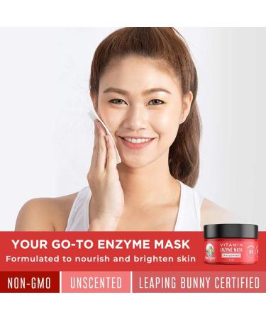 MaryRuth Organics Vitamin Enzyme Skin Treatment Mask - Anti-Aging Plant-Based Glycolic Acid Formula for Men & Women | 4 oz - Buy Online on GoSupps.com