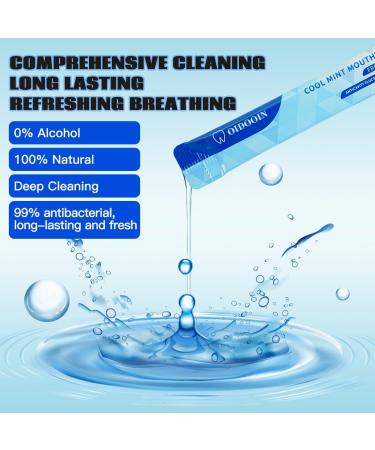 Travel Size Mouthwash Packets - TSA Approved Alcohol-Free Natural Ingredients for Bad Breath - 20 Pack (0.37 Fl Oz - Buy Online on GoSupps.com