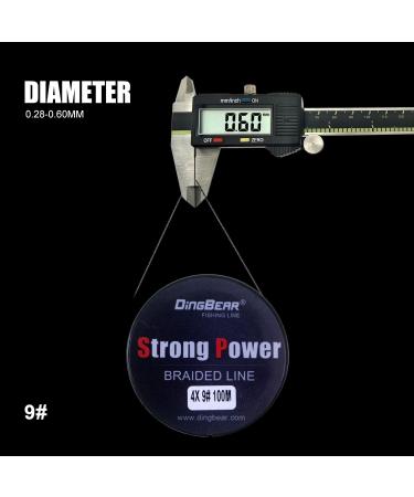 Dingbear Super Strong Braided Fishing Line - White 437Yd/400m 65LB/0.37mm - Buy Online on GoSupps.com