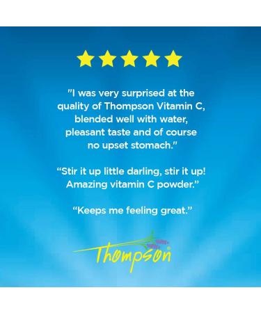 Thompson Vitamin C Powder 5000 mg - 8 oz for Immune Support & Antioxidants - Buy Online on GoSupps.com