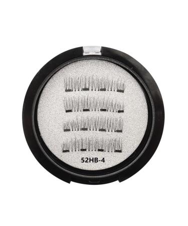 PRIZOM Magnetic Eyelashes with 2 Pairs Artificial Fiber Magnets Magnetic with Eyelash Curler 52HB-4