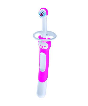 MAM Learn To Brush Set - Children's Toothbrush (Pink 2 Pack) for Ages 5 Months+ | International Shipping - Buy Online on GoSupps.com