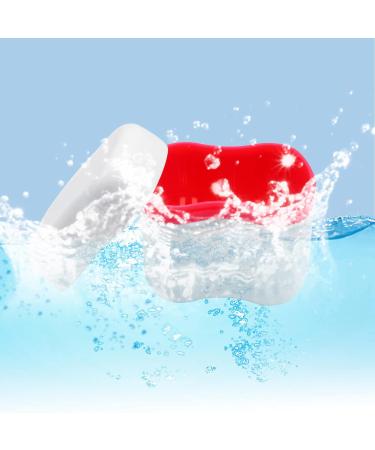 Hioph Denture Bath Box Denture Cleaner Toothbrush Case Denture Box with Rinsing Basket Denture Retainer Care Cleaner Cup Container for Travel Soaking and Cleaning Dentures Pink Pink 2 Piece Set - Buy Online on GoSupps.com