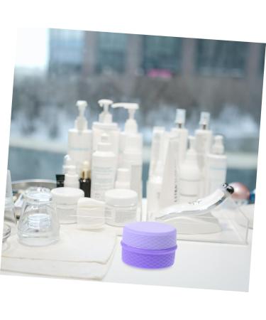 minkissy 2 Sets Cream Box Small Cream Container Makeup Pots Container Cosmetic Lotion Bottle Empty Lotion Container Face Cream Pot Salve Jar Travel Portable Silica Gel Purple Storage Box - Buy Online on GoSupps.com