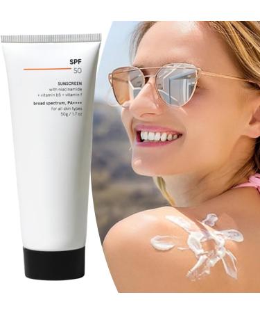 Face and Body Sunscreen | 50g Travel Size Face Sunscreen | Soft and Comfortable Non-Sticky Protection for Travel Beach Daily Boat Makeup Sports - Buy Online on GoSupps.com