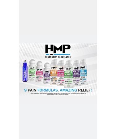 HMP Nerve Roll-On for Feet Hands Legs Toes Back 2000MG Hemp with Menthol & Arnica Soothing Cooling Formula Made in USA 50ml (3 Pack) - Buy Online on GoSupps.com
