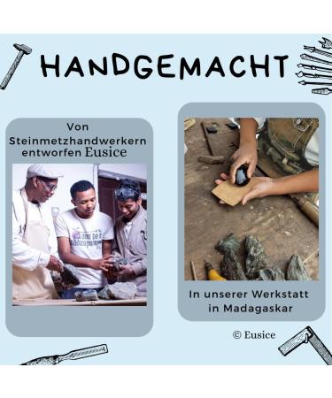 Buy Eusice-Landed Ach Natural Healing Stone | Handmade Banded Agate for Stress Relief & Meditation | 60g-80g Ethical Wellness Gem - Buy Online on GoSupps.com