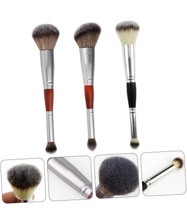 WOONEKY 3pcs Double-ended Makeup Brush Eyeshadow Applicator Double- Head Eyeshadow Stick Artificial Fiber - Buy Online on GoSupps.com