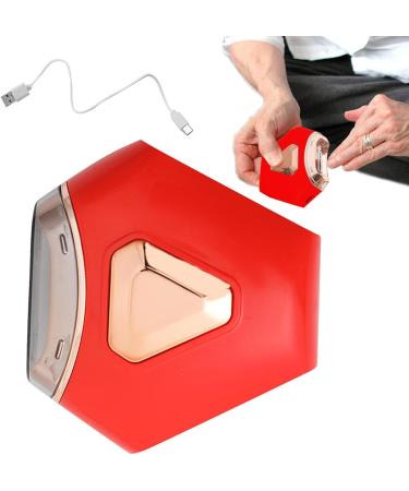 Eventerde Electric Nail Cutter - Rechargeable Fingernail File | Electric Automatic Nail Safety Trimmer with Nail Clip Storage 2-in-1 Nail Cutter and Polisher for Kids Adults Red - Buy Online on GoSupps.com