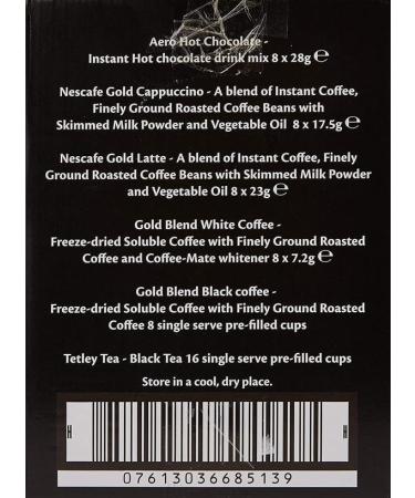 Belgravia Office Supplies Nescafe &Go Machine Variety Pack Option 56 Drinks Pack includes 50 Lids - Buy Online on GoSupps.com