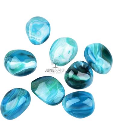 June&Ann Large Green Agate Palm Stone 150g - Healing Gemstone for Meditation and Chakra Balancing - Buy Online on GoSupps.com