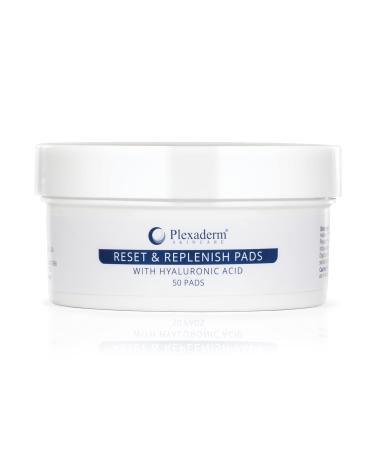 Plexaderm Reset and Replenish Pads with Hyaluronic Acid - remove Dirt  Oil & Makeup and Hydrate Skin