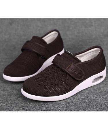 Wygwlg Men's Edema Diabetic Shoes - Adjustable Wide Width Footwear for Swollen Feet | Comfort & Support for Elderly Men | Size 9.5 Yellow - Buy Online on GoSupps.com
