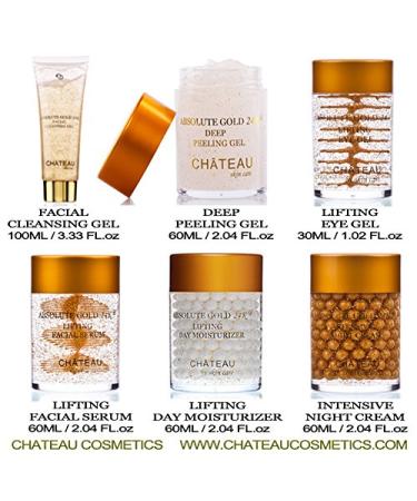 Absolute Gold 24K Facial Cleansing Gel | 24 Karat Gold Pearl & Seaweed Extract | Fragrance Free | Radiant Glow for All Skin Types | Botanical Beauty - Buy Online on GoSupps.com