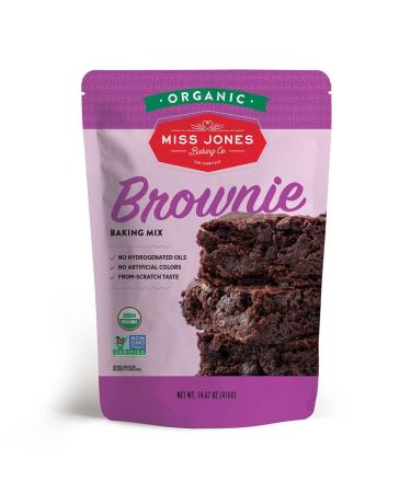 Miss Jones Baking Organic Fudge Brownie Mix, Non-GMO, Vegan-Friendly: Rich Cocoa (Pack of 1) - Buy Online on GoSupps.com