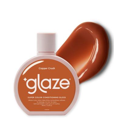 Glaze Super Colour Conditioning Gloss Copper Crush 190ml (2-3 Hair Treatments) Award Winning Hair Gloss Treatment & Semi Permanent Hair Dye. No Mix Hair Mask Colourant with Results in 10 Minutes