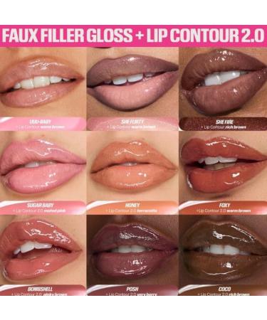 HUDA BEAUTY FZLLC Huda Beauty Original AUX FILLER high gloss lip gloss for lips with vegan collagen 39ml byBella Coco - Buy Online on GoSupps.com