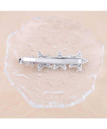 Aneneiceera Vintage Crystal Star Hair Clip Pin Silver Rhinestone Star Hair Barrette Clip Bling Rhinestone Hairpin Headwear Cute Star Hairpin Headpieces Hair Accessories for Women and Girls - Buy Online on GoSupps.com