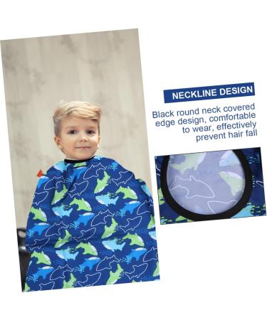 Beaupretty Barber Apron Kids Printing Haircutting Cloth Haircutting Shawl Haircutting Gown Polyester Pongee Cloth kids apron kid aprons apron for kids waterproof apron robe Apron Release - Buy Online on GoSupps.com