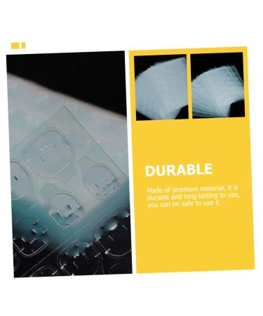 DOITOOL 150 Sheets Manicure Jelly Stickers Fake Nail Fixing Stickers Nail Tip Stickers Convenient Manicure Paste Nail Paste Manicure Sticker Labels Fake Nail Stickers Invisible Silica Gel - Buy Online on GoSupps.com