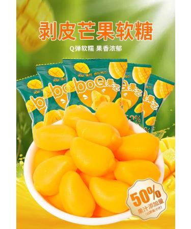 Peeled Mango Soft Candy Fruit Juice Fudge Gummies Sweet Snacks 50% Fruit Juice Content Wedding Candy Children's Candy Snack Gift Pack Pastries Cute Candy Chinese Convenient Food (1000g) - Buy Online on GoSupps.com