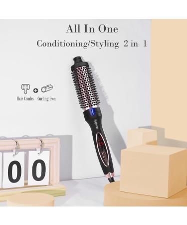 Buy Thermal Brush - Ionic Heated Curling Iron Brush with Ceramic Coating & LCD Display - 1.25 Inch for Effortless Styling - International Shipping Available - Buy Online on GoSupps.com