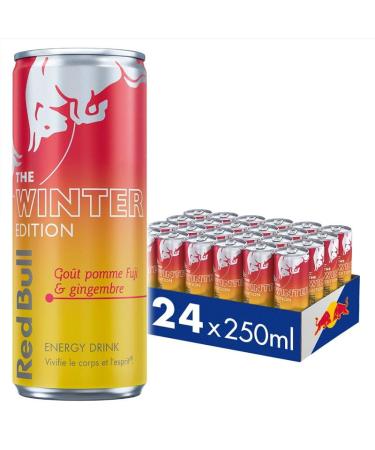 Red Bull boisson nergisante The Winter Edition Go t Pomme Fuji Gingembre 24x250ml