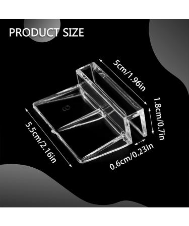 16 PCS LEEFONE Acrylic Aquarium Cover Clip - Universal Clear Fish Tank Glass Lid Holder for Rimless Aquariums - Buy Online on GoSupps.com