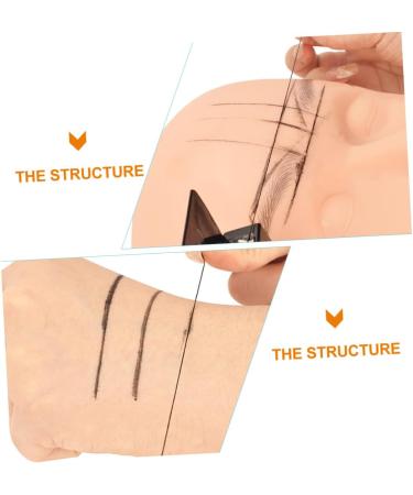 Beavorty eyebrow ink make up kits thread kit brow map line eyebrow measure tool cosmetic measuring line 4.6x1.8x7.5cm Black - Buy Online on GoSupps.com
