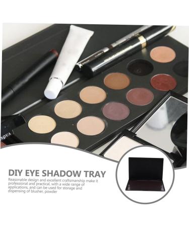 Housoutil Eyeshadow Metal Pans 4pcs Diy Eyeshadow Palette Packing Box Abs Eye Shadow Case 15x10x0.80cmx4pcs Blackx4pcs - Buy Online on GoSupps.com