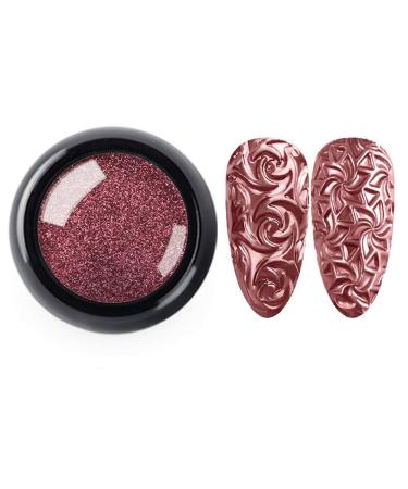 4D Sculpture Nail Art Silicone Molds - Glitter Powder PVC Soft Glue DIY Decoration Accessories (9 Pieces) - Magic Mirror & Titanium Powder for Stunning Designs - Buy Online on GoSupps.com