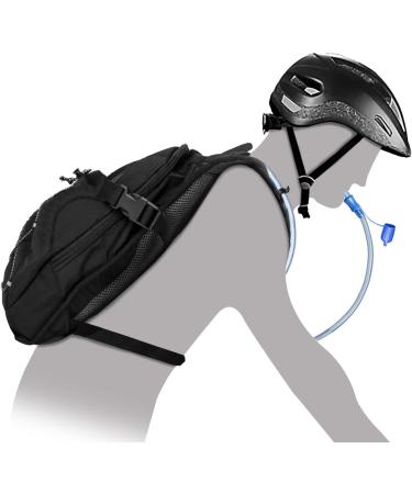 Zavothy Hydration Backpack - 2L Water Bladder Pack for Hiking, Running, Cycling - Black - Buy Online on GoSupps.com